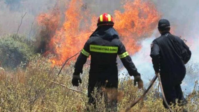 Πυρκαγιά στην Ξηρονομή Θήβας — Μήνυμα από το 112 για απομάκρυνση κατοίκων